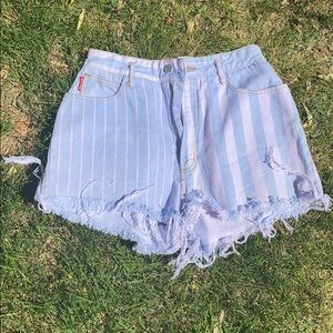 Vintage Bongo striped shorts